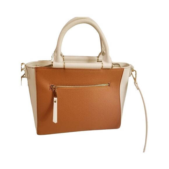 🆕️Madison West PU Leather Satchel Handbag with Crossbody Strap.   C1 - Picture 2 of 6